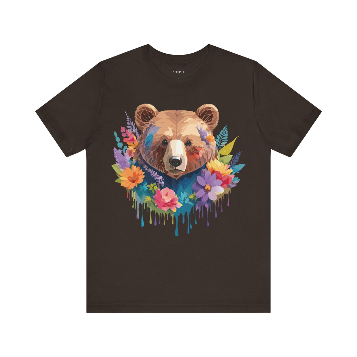 Bear Graphic Design Tee Bella+Canvas Unisex 100 Cotton Tee Shirt a120