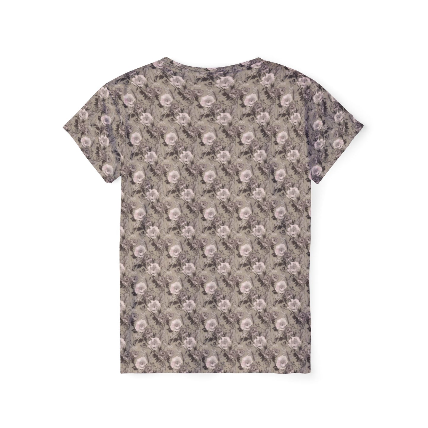 Women Poly T-Shirt with Floral Print