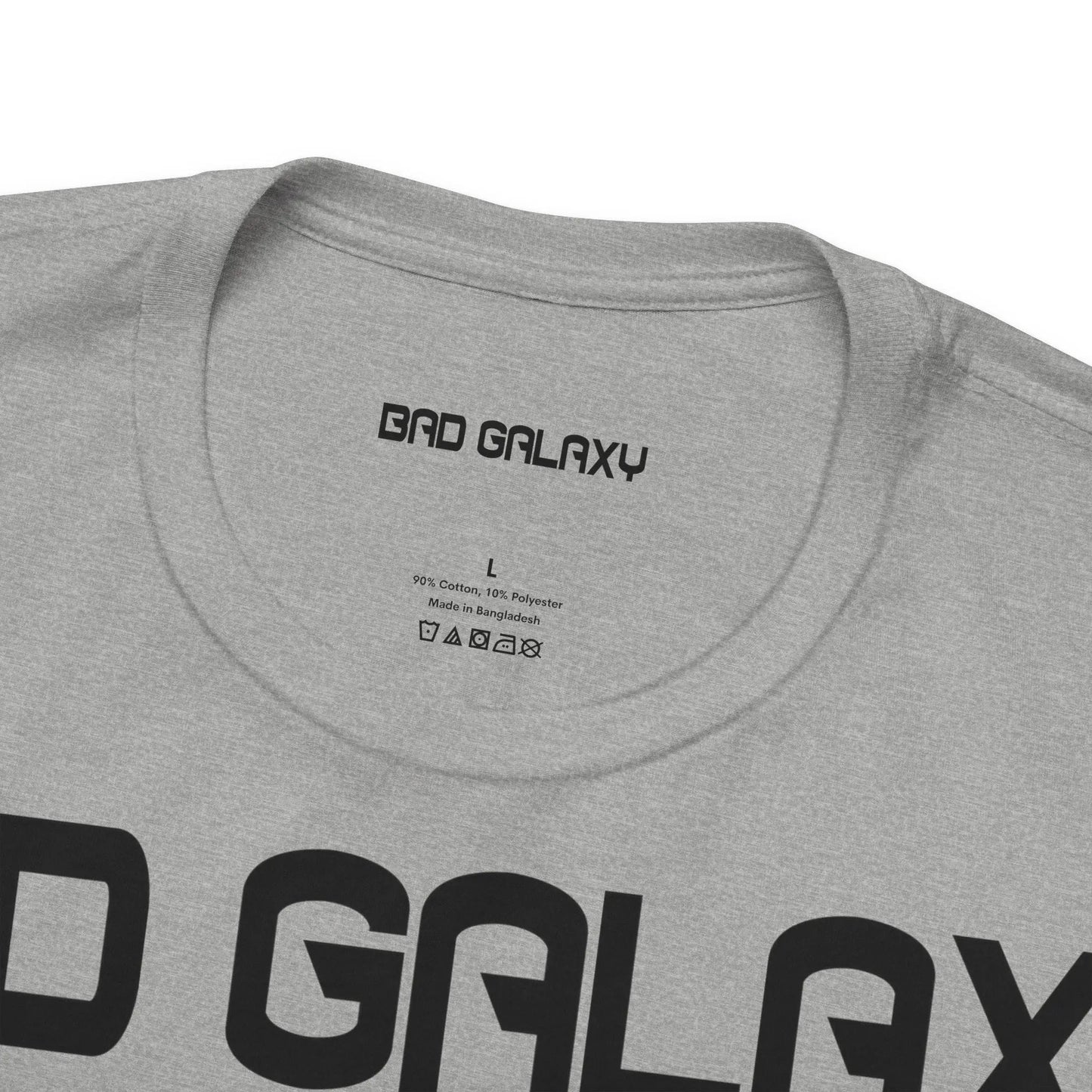 Bad Galaxy Tee Shirt With Alien 100 Percent Cotton Made In USA Eco Friendly Inks