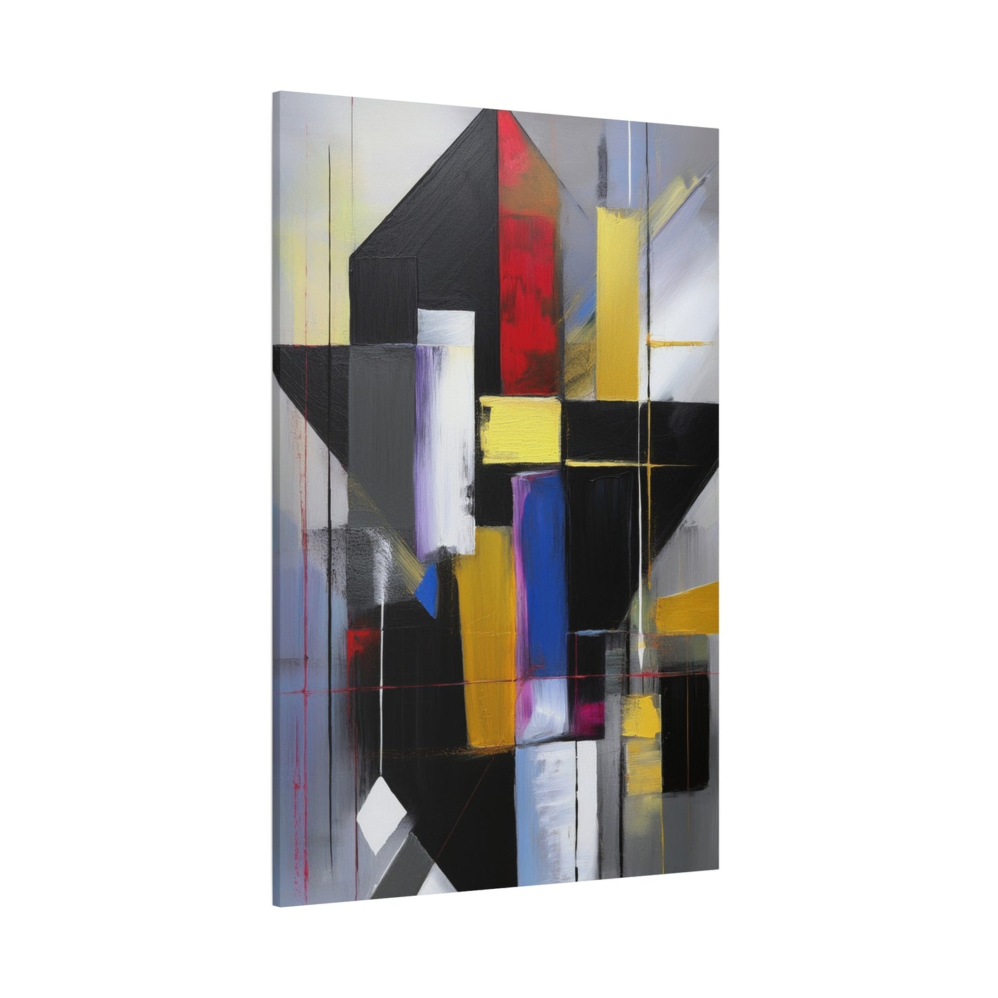 Abstract Geometric Painting Print Canvas 20x24,20x30,24x30 24x32,24x36,30x40 32x48,36x48,40x60 Pine-Wood Inner Frame ABS-36