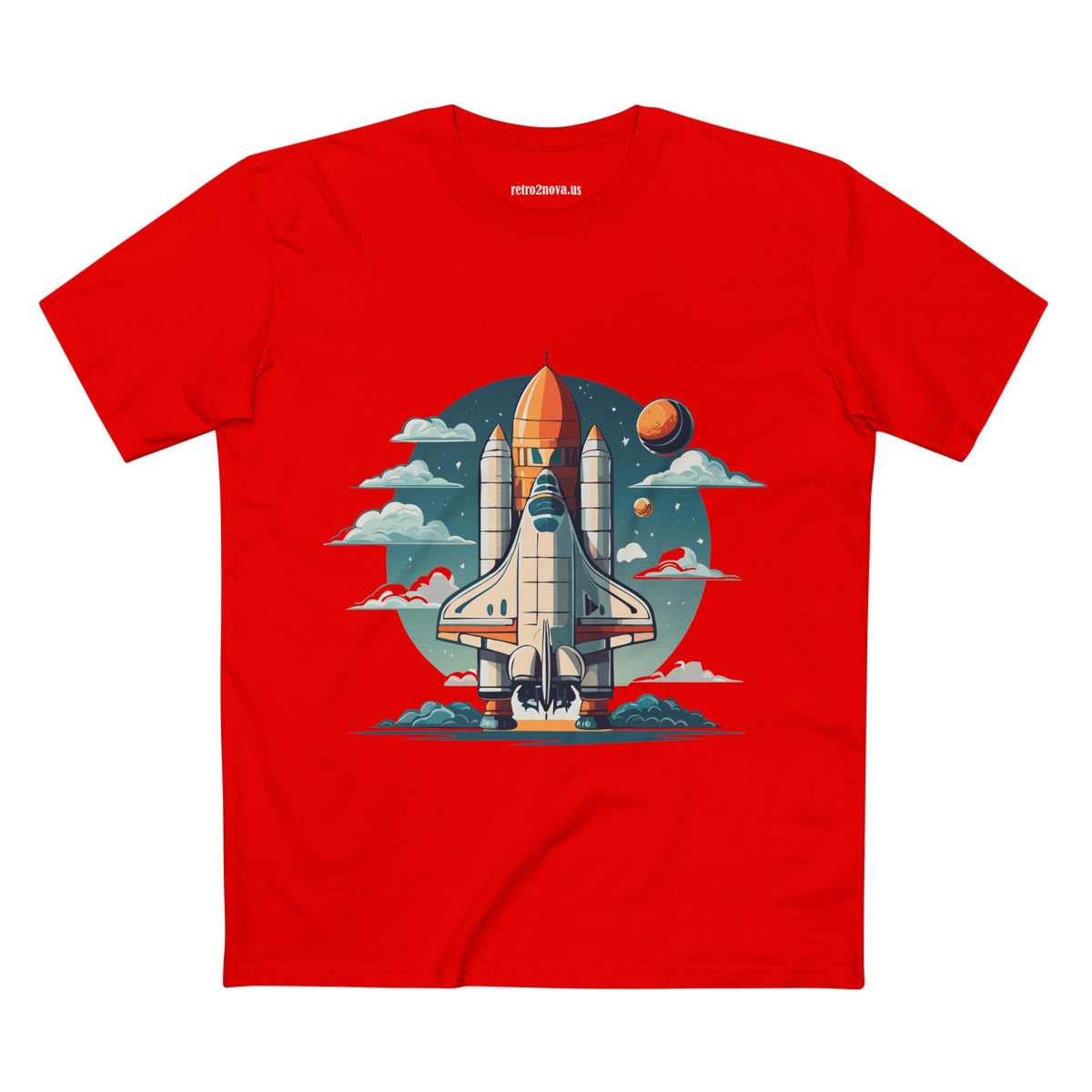 Cosmos Shuttle Graphic Tee Staple Unisex 100 Cotton Tee Shirt - CS-1