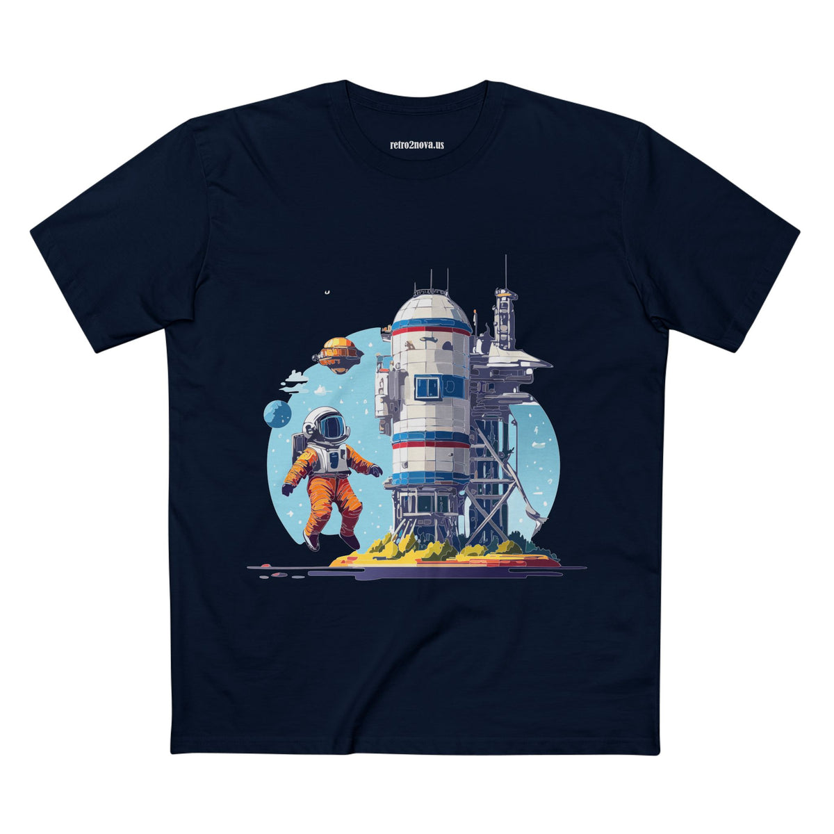 Cosmos Astronaut Graphic Tee Staple Unisex 100 Cotton Tee Shirt - CS-8