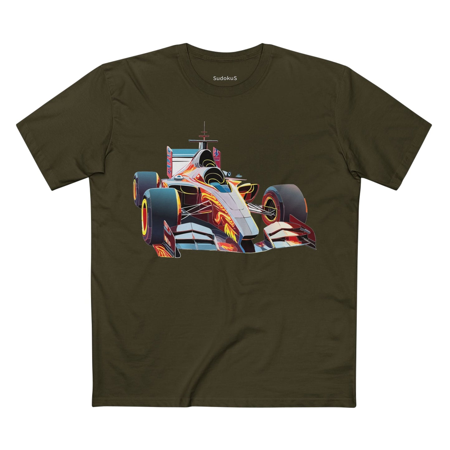Car Graphic Unisex 100 Cotton Staple Tee 6