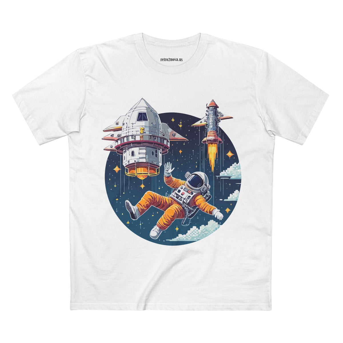 Cosmos Astronaut Graphic Tee Staple Unisex 100 Cotton Tee Shirt - CS-4