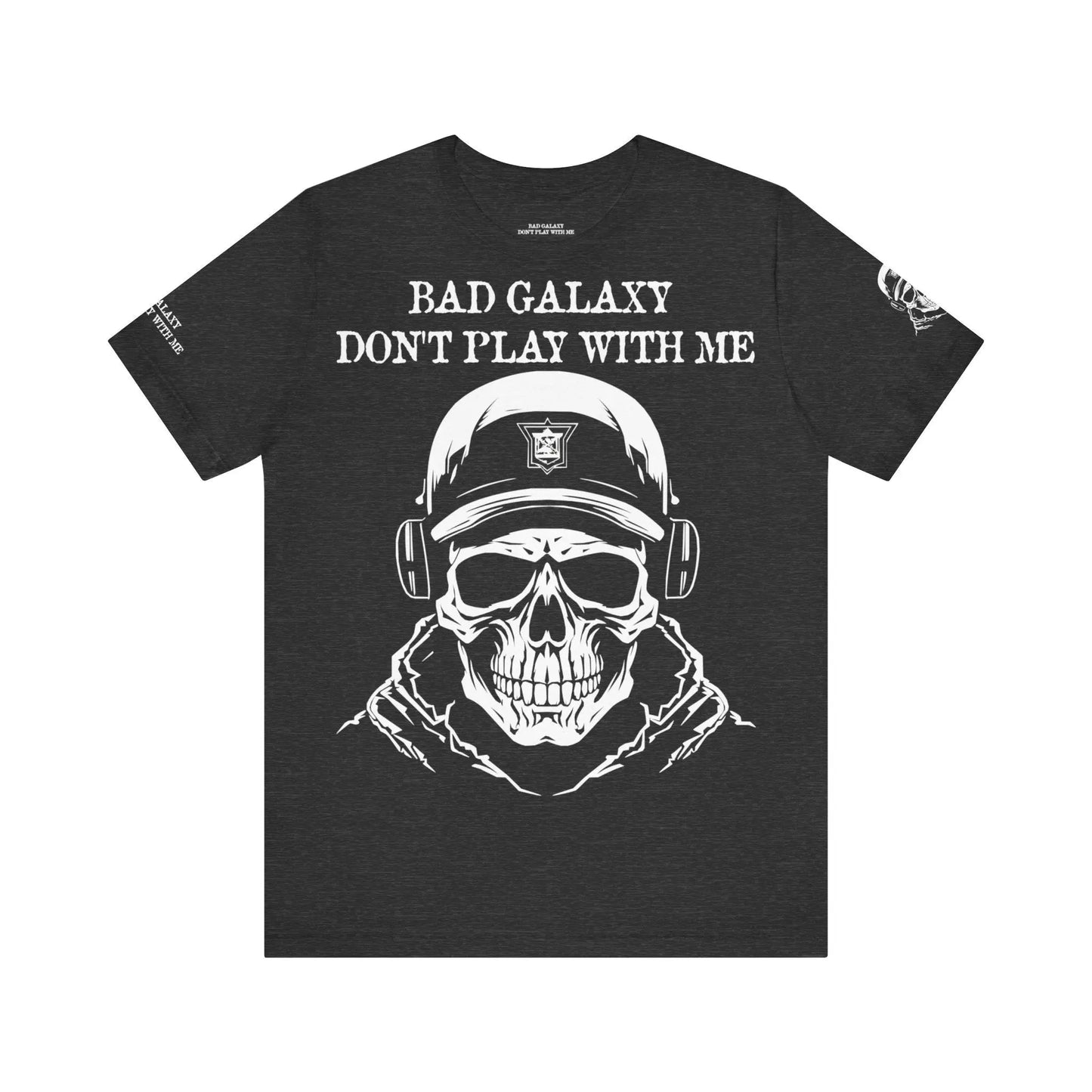 Bad Galaxy Skull T Shirt Made To Order 100 Percent Cotton Eco Friendly Inks USA Designed