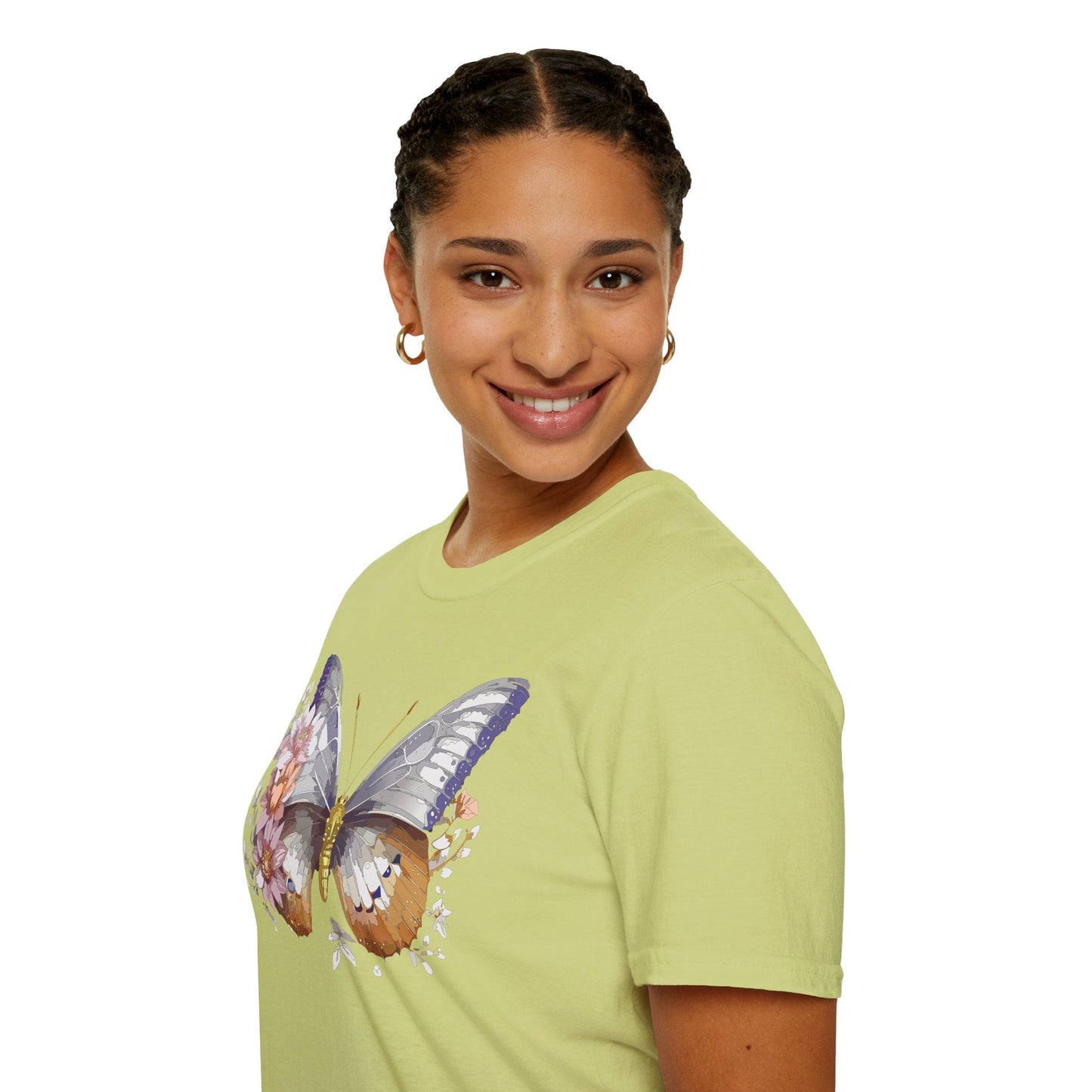 Butterfly Shirt Unisex T Shirt 100 Percent Ring Spun Cotton Gildan Softstyle Tee