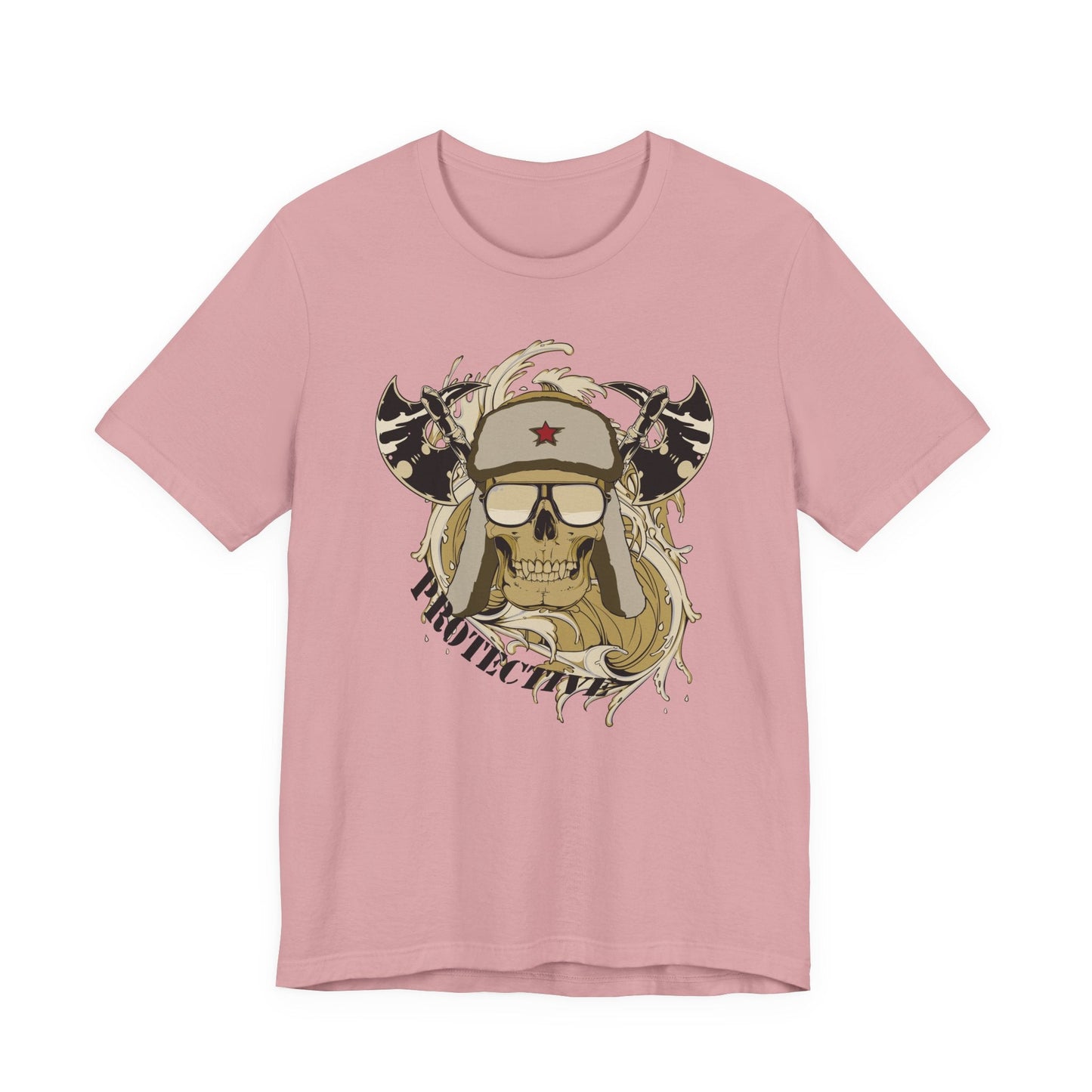 Viking Skull Graphic with Horned Helmet T-Shirt Captain Design Tee Art-41