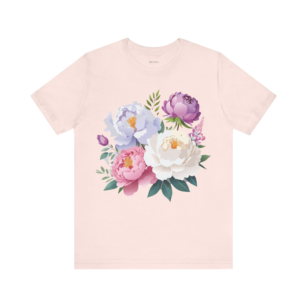 Floral Graphic Tee Shirt - Bella+Canvas Unisex 100 Cotton 30