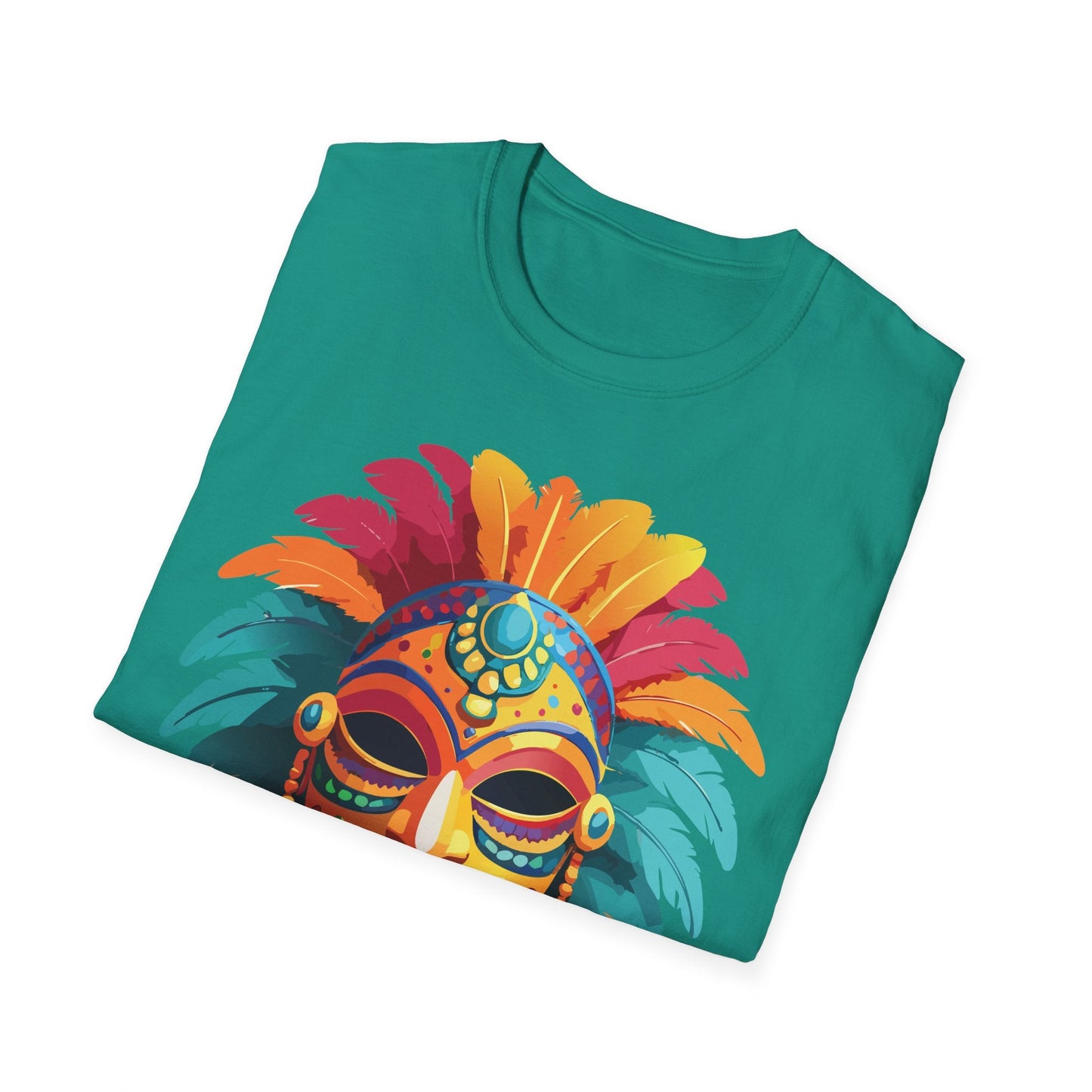 Mask Tee Shirt Unisex Softstyle Gildan 64000 100 Percent Ring Spun Cotton Masquerade Tee
