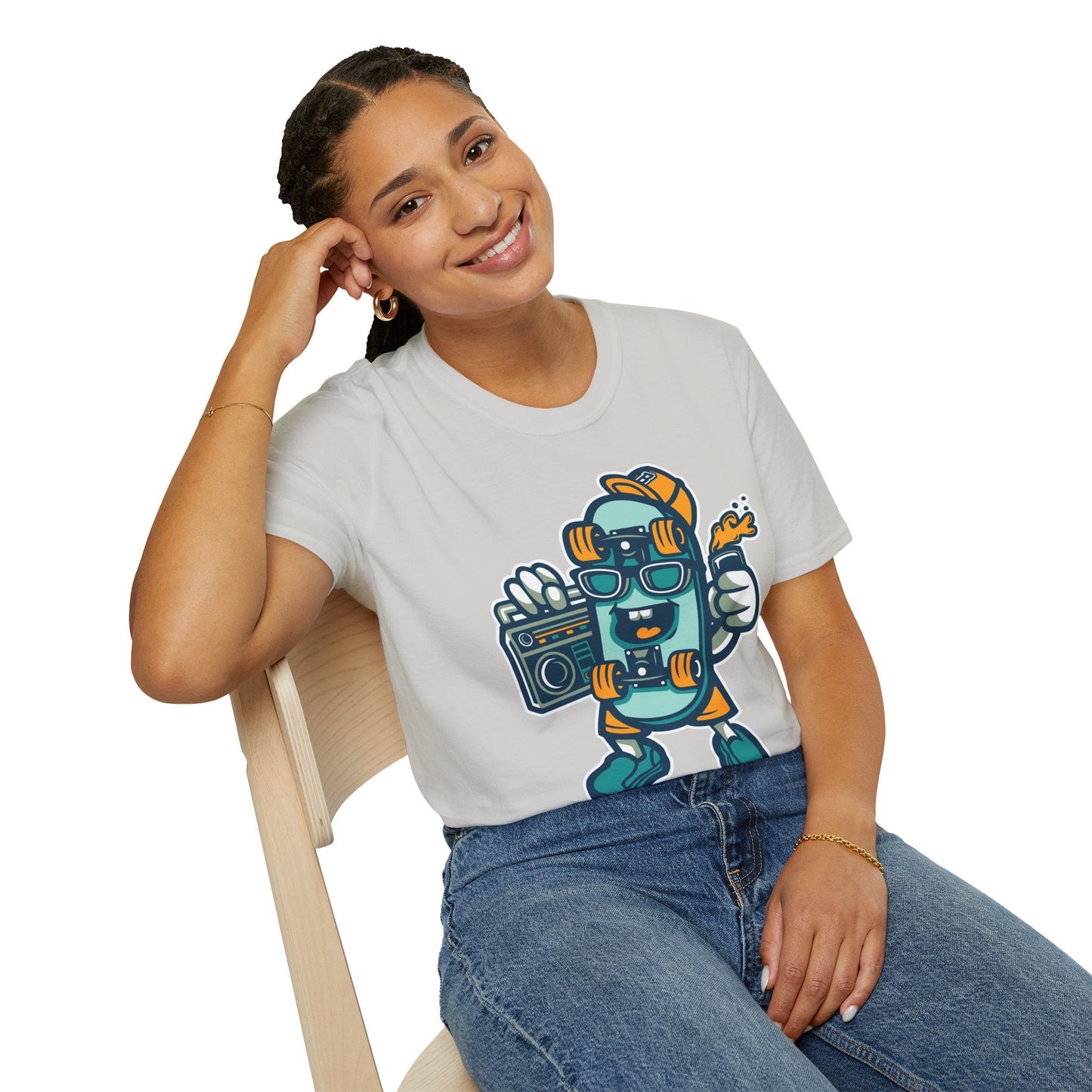 Cartoon Animation T Shirt Unisex Funny Tee Gildan Softstyle 64000 Ring Spun Cotton