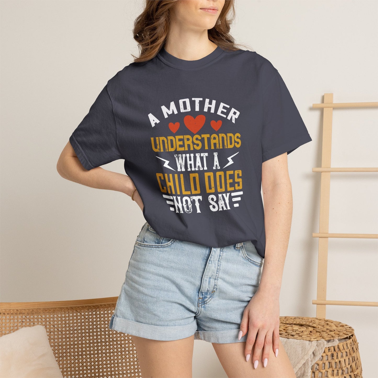 Mom T-shirt Mother Day Mama Tee Unisex Comfort Colors Garment-Dyed Cotton h56