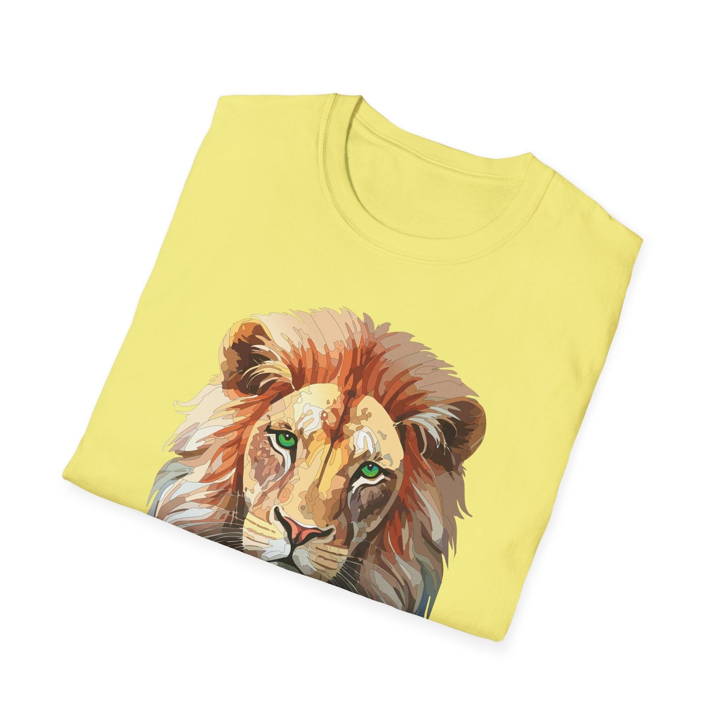 Lion Shirt Unisex Animal Tee Gildan Softstyle 64000 Cotton Tee