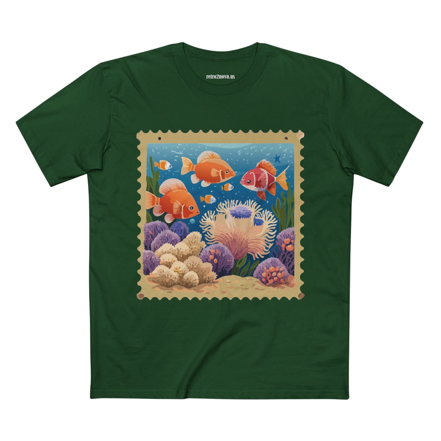 Stamp Shirt Postage Stamp Tee PS20 Unisex Premium Cotton Art Tee Retro2Nova Collection