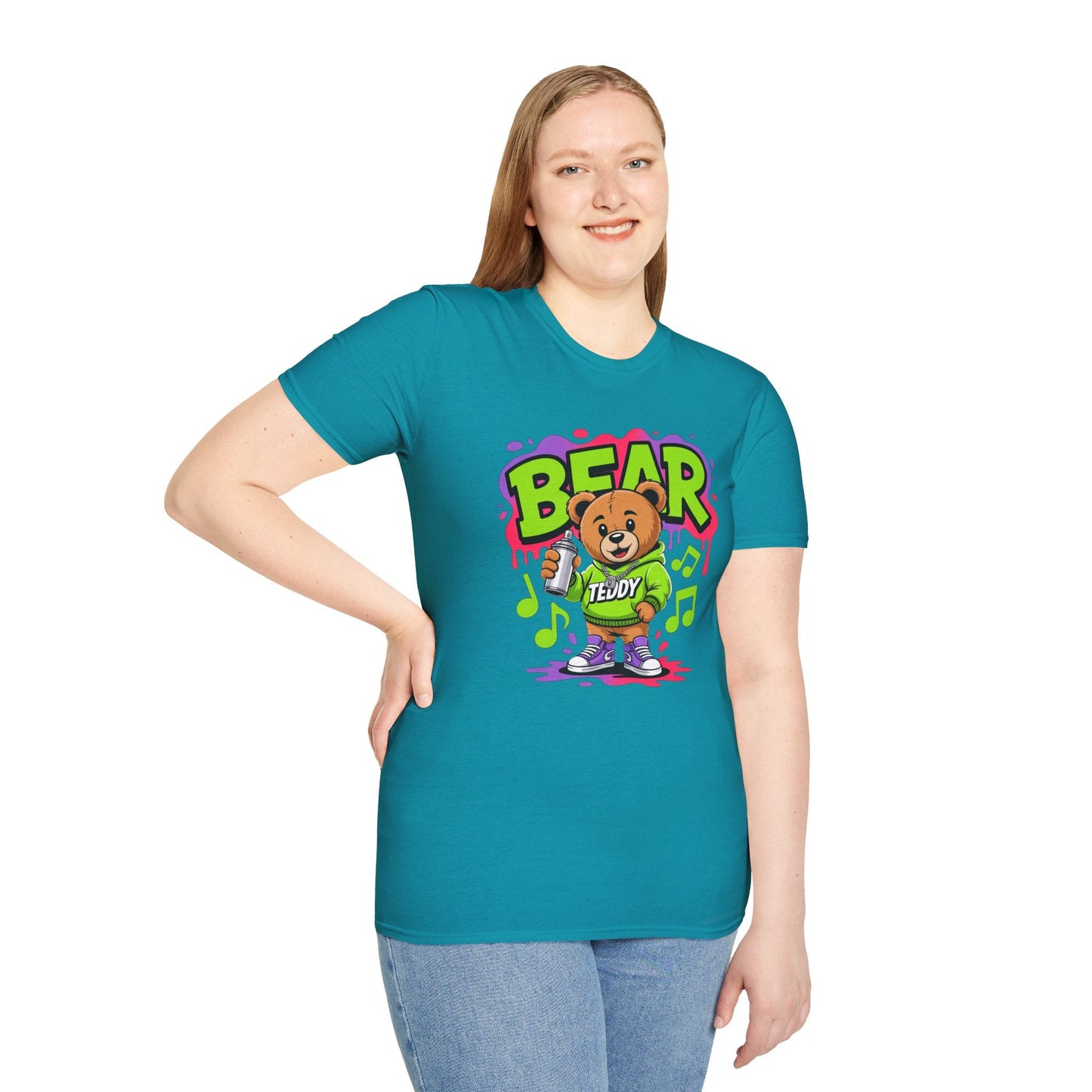 Funny Animal Cartoon T Shirt Unisex Softstyle Graphic Tee Gildan 64000 Animation Tee