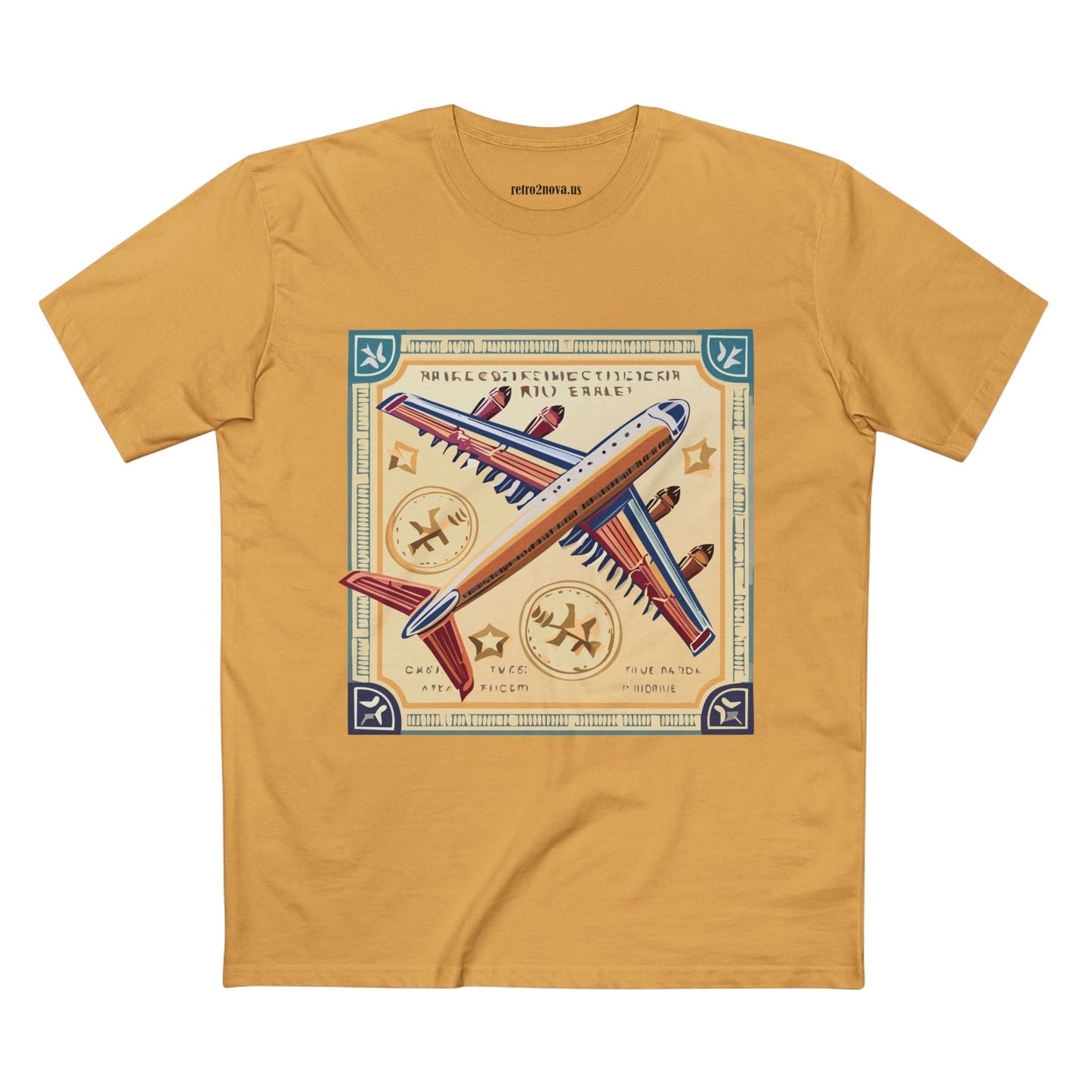 Postage Stamp Shirt Unisex Premium Cotton Tee With Original Art By Retro2Nova Art Collection