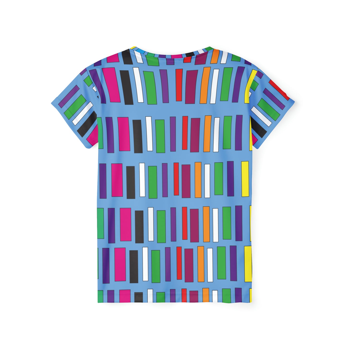 Poly Jersey Tee Shirt with abstract prints