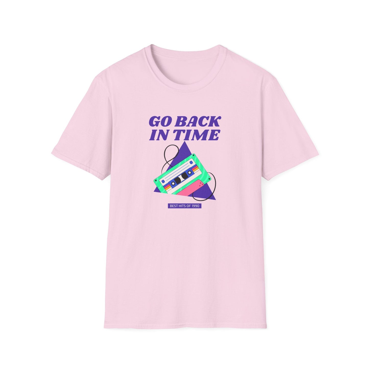 Retro Go Back In Time Cassette T-Shirt Unisex Cotton