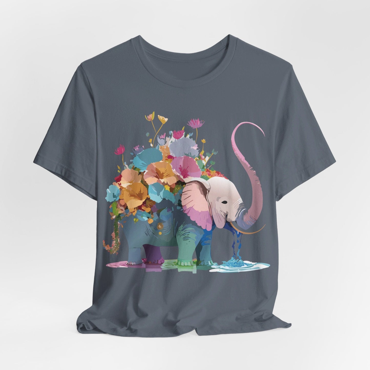 Elephant Graphic T Shirt Unisex Vintage Inspired Art Tee Adelpha Short Sleeve Artwork