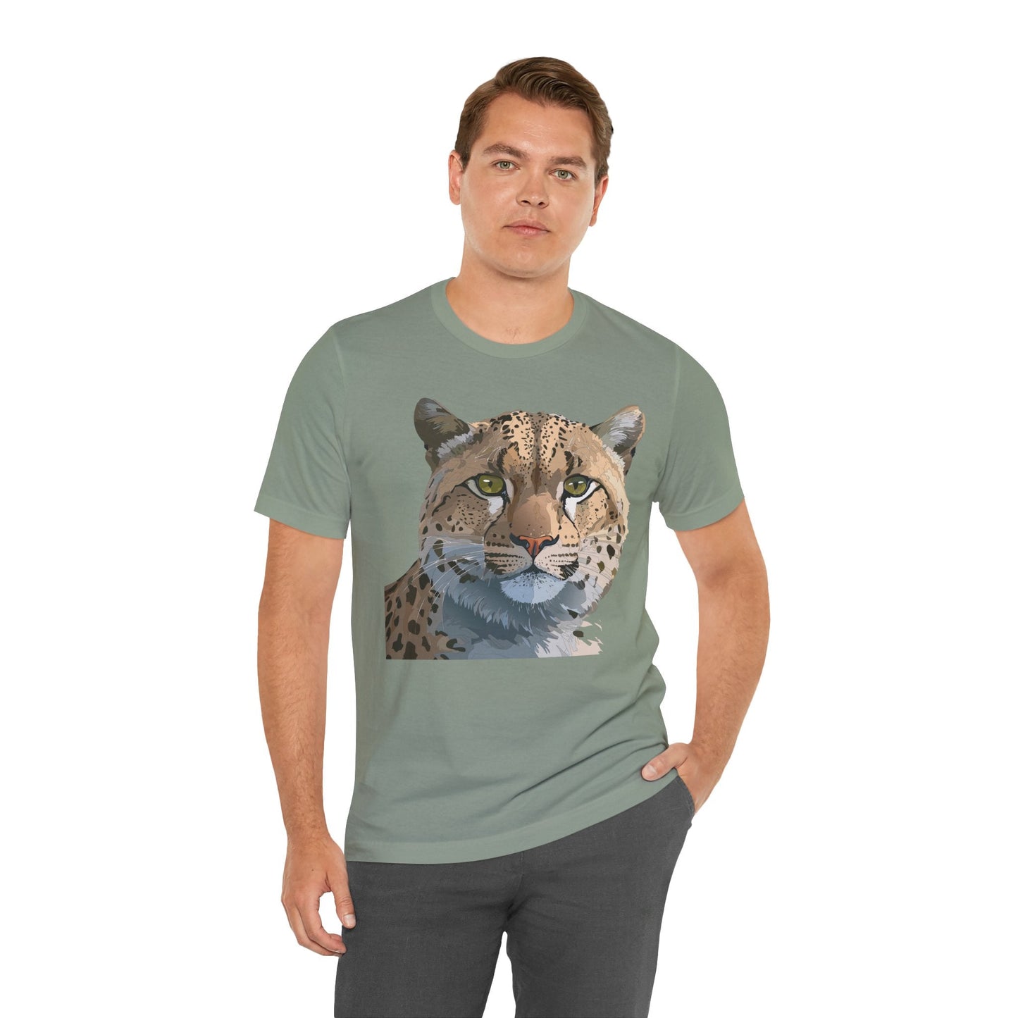 Unisex Animal Shirt With Animals Art Design Tee Short Sleeve Wildlife Print Tee Shirt