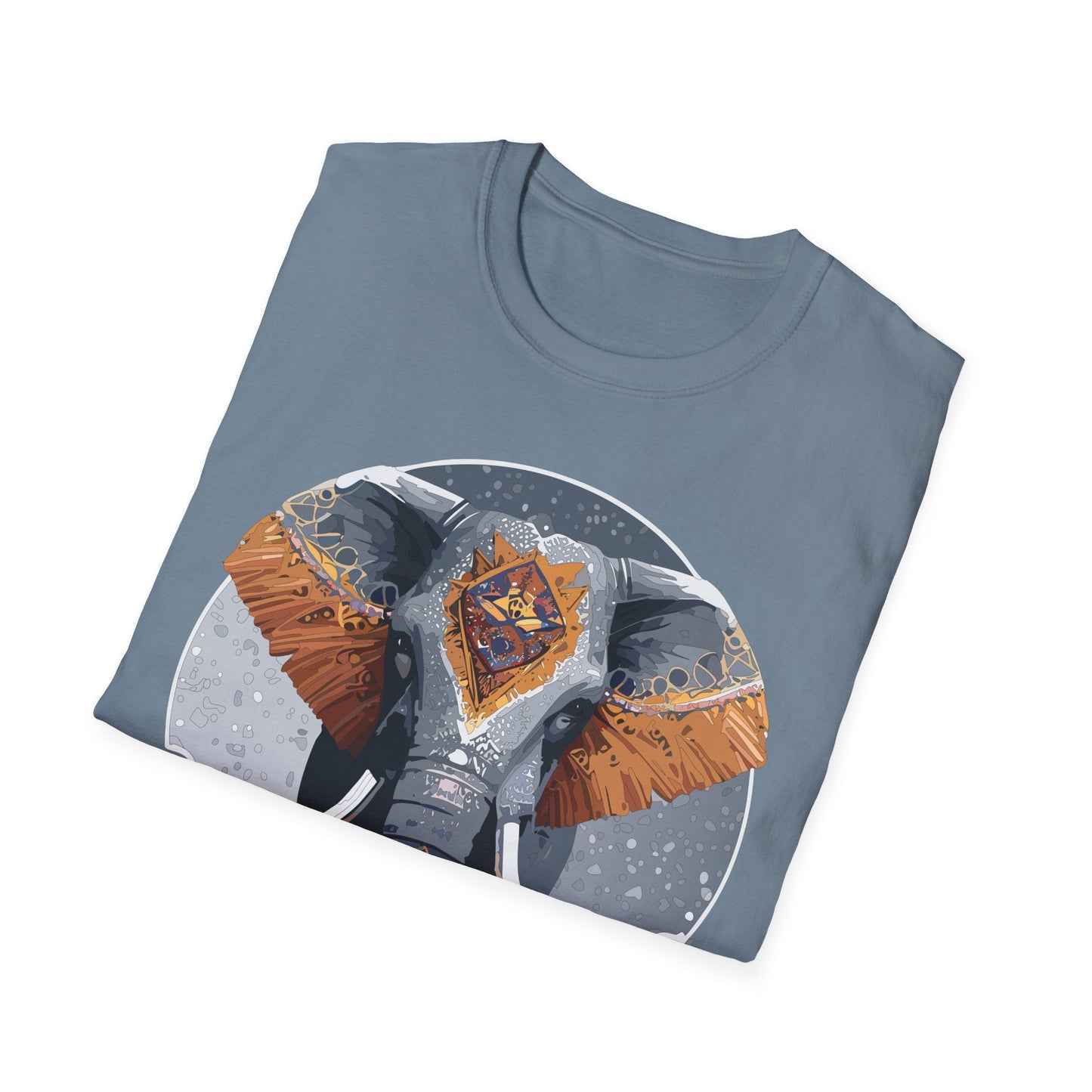 Elephant T Shirt Unisex Short Sleeve Tee SoftStyle Gildan 64000 One Hundred Percent Cotton