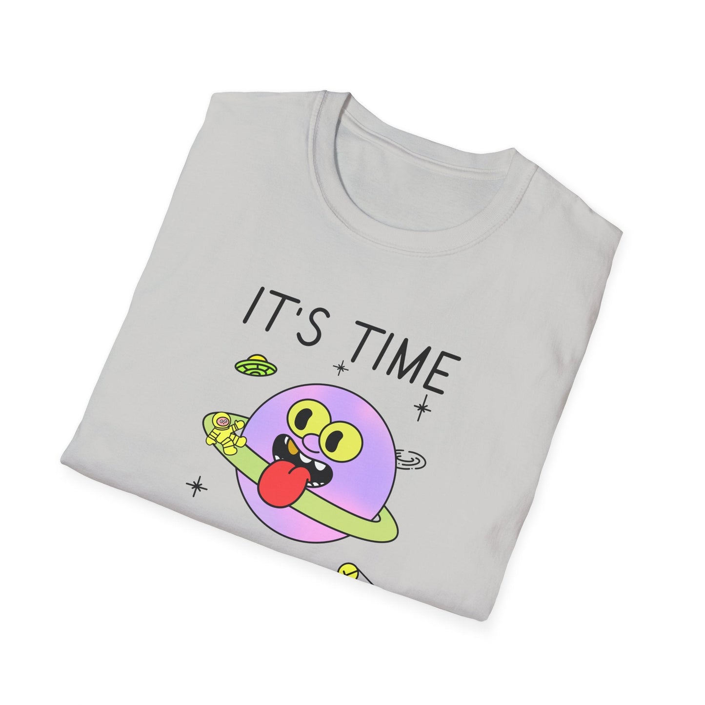 Snack Time Alien TShirt Time For My Favorite Snack Unisex Cotton Cute Space Graphic Tee