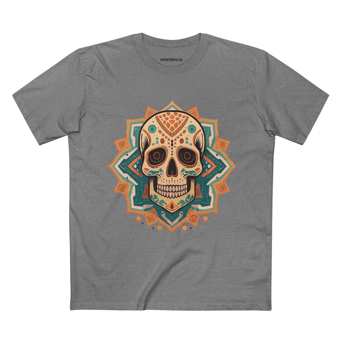 Skull Shirt Unisex Skeleton Tee Premium Cotton With Original Art Design From Retro2Nova Collection