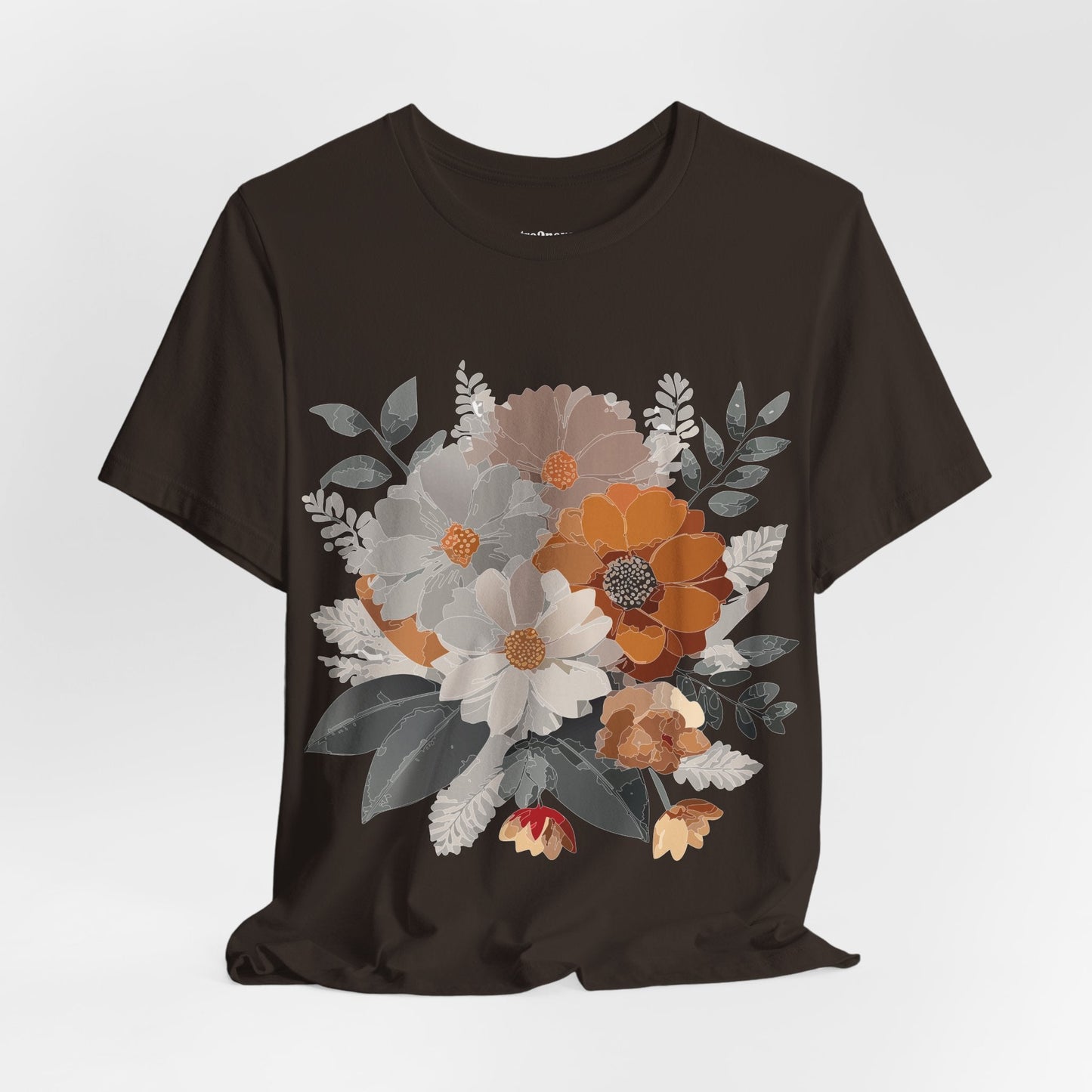 Flowers Shirt Floral Shirt Unisex Tee Lightweight Jersey Short Sleeve Floral Print Free Shipping