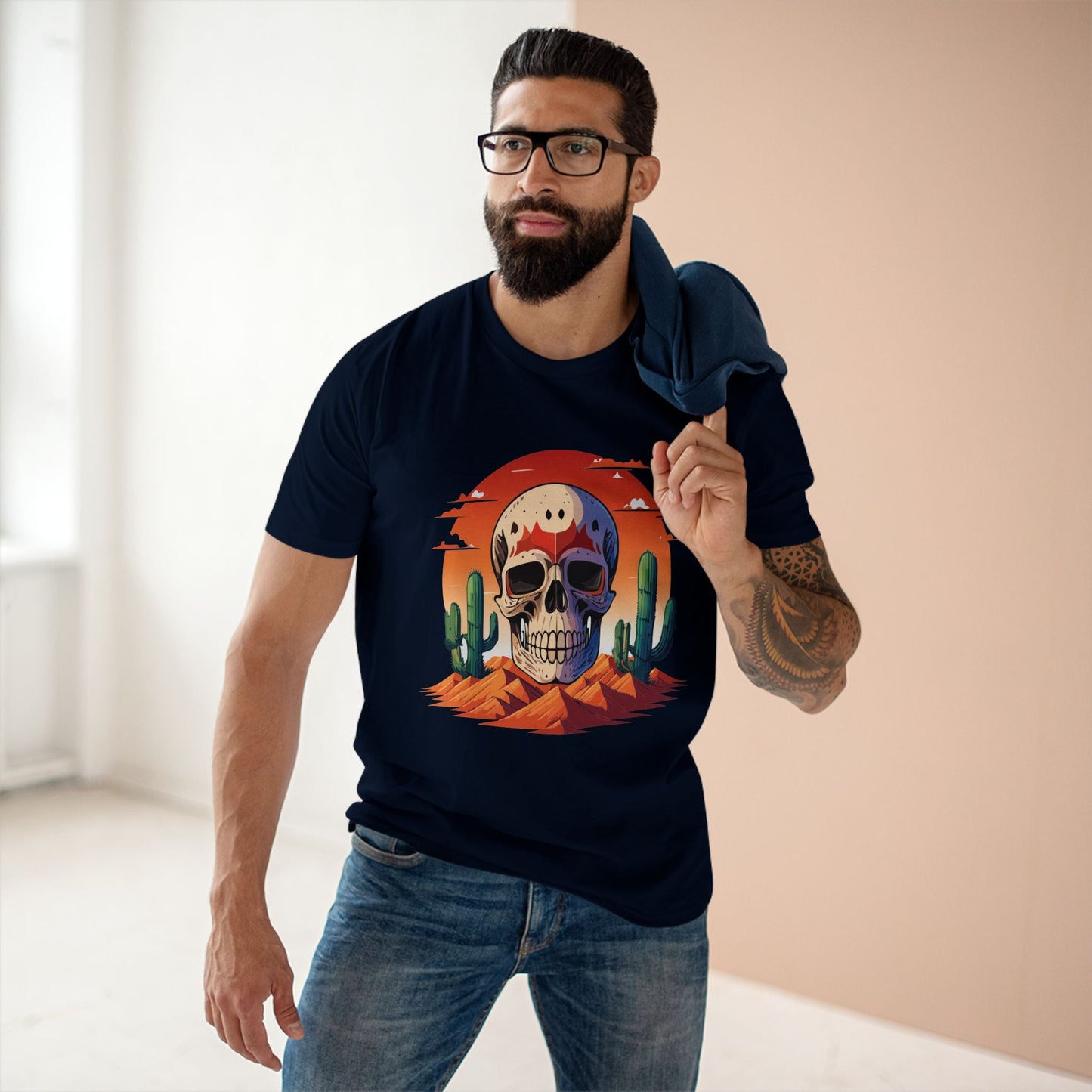 Skull Shirt Unisex Skeleton Tee With Original Art Design Premium Cotton Retro2Nova Art Collection