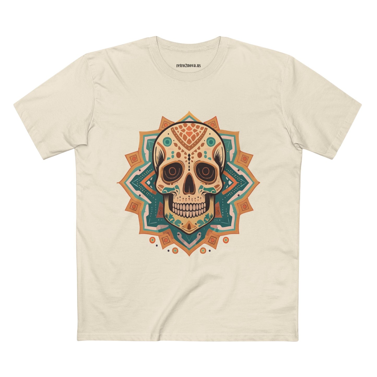 Skull Shirt Unisex Skeleton Tee Premium Cotton With Original Art Design From Retro2Nova Collection