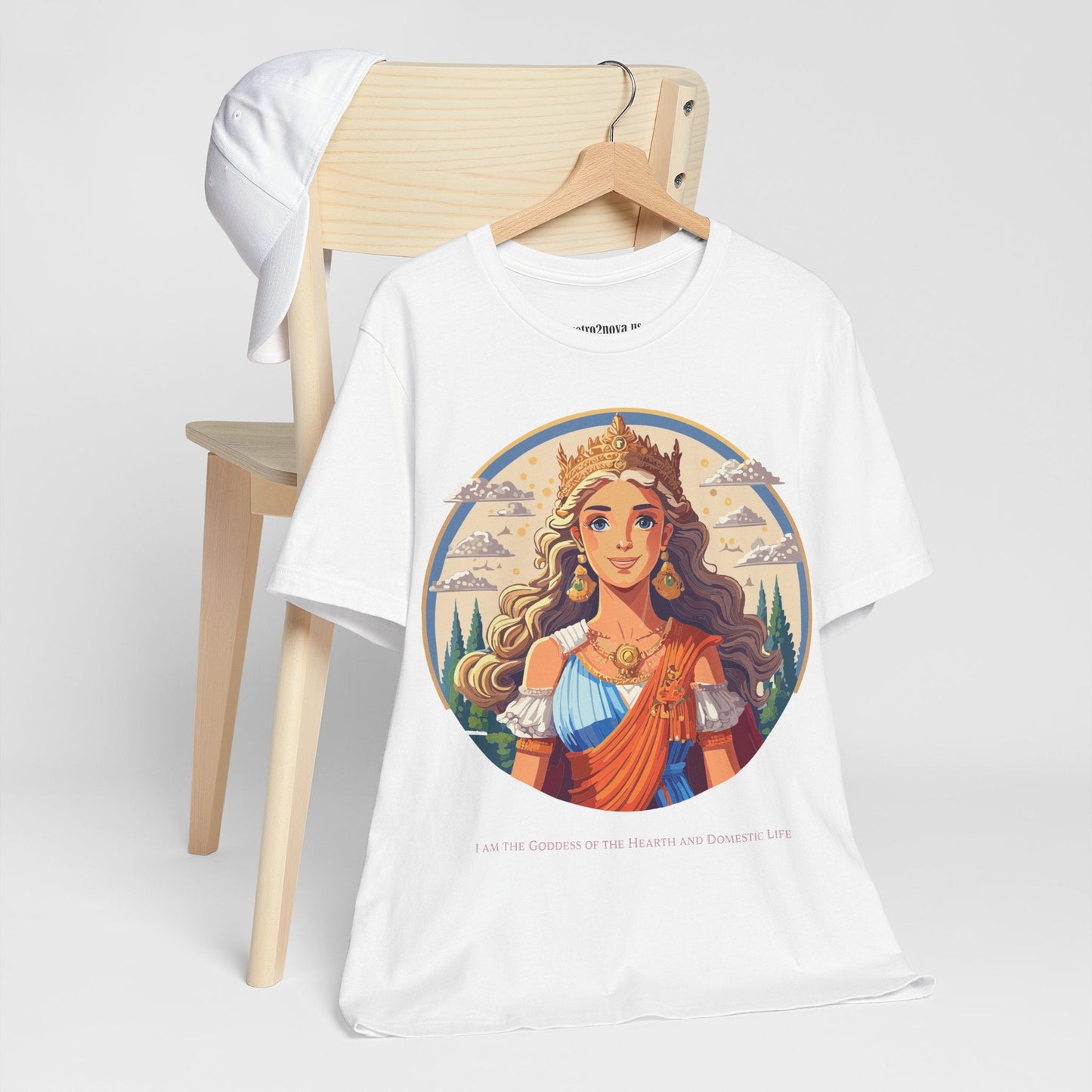Goddess Shirt Graphic Cotton T Shirt Unisex Short Sleeve Original Art By Retro2Nova