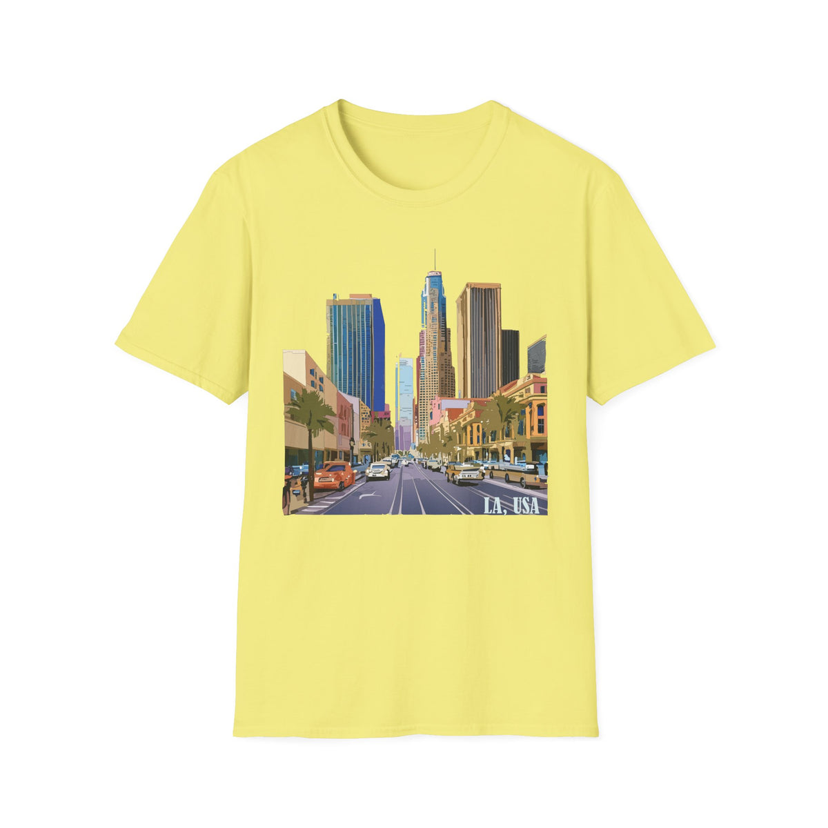 Downtown Los Angeles City Skyline T-Shirt | Urban Cityscape Tee