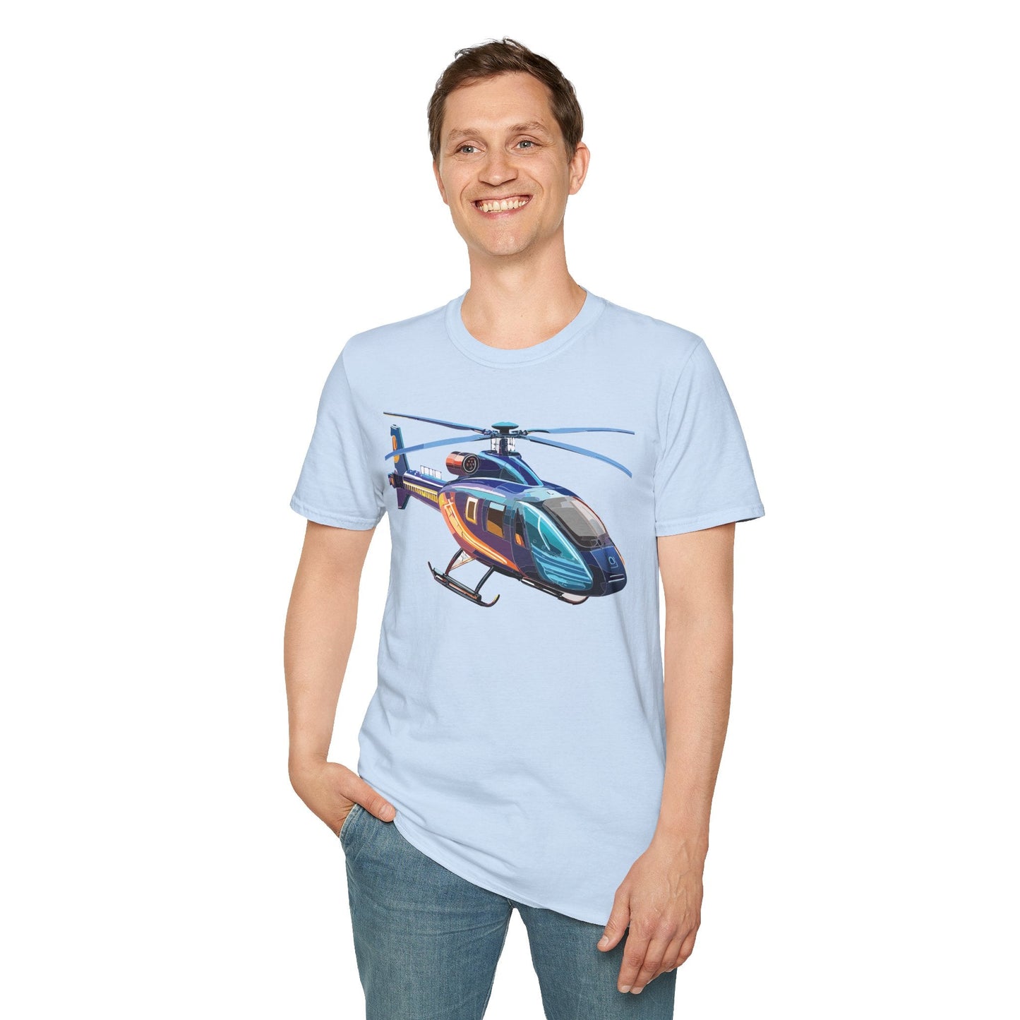 Chopper Helicopter Shirt Unisex T Shirt Softstyle 100 Percent Cotton Comfort Wear