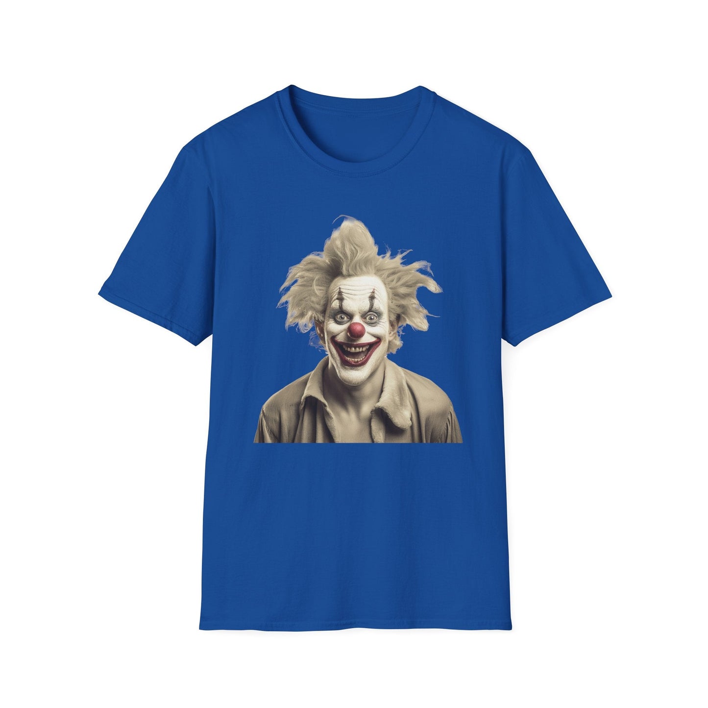 Clown Shirt Unisex T Shirt Funny Man Circus Shirt Scary Man Shirt Softstyle Gildan 64000