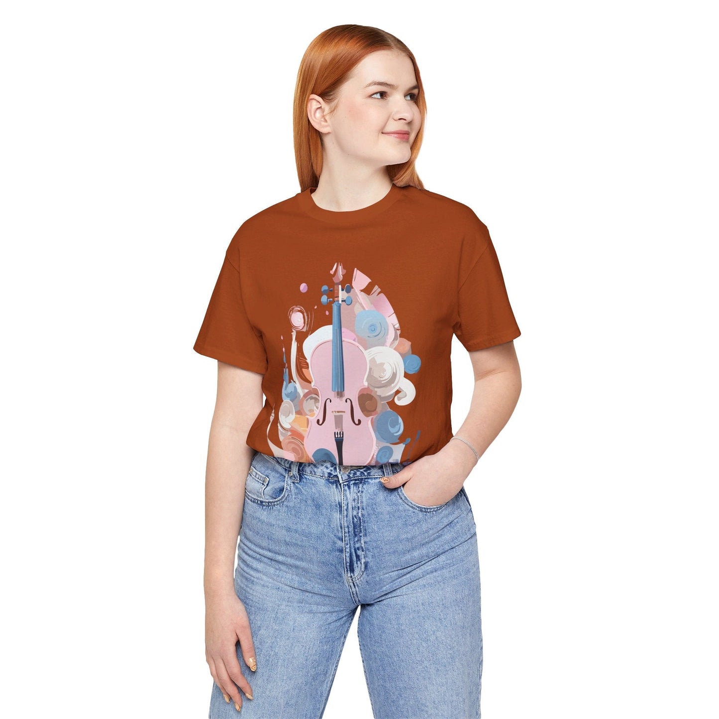 Music T Shirt Unisex Graphic Tee Vintage Inspired Artwork By Adelpha Short Sleeve