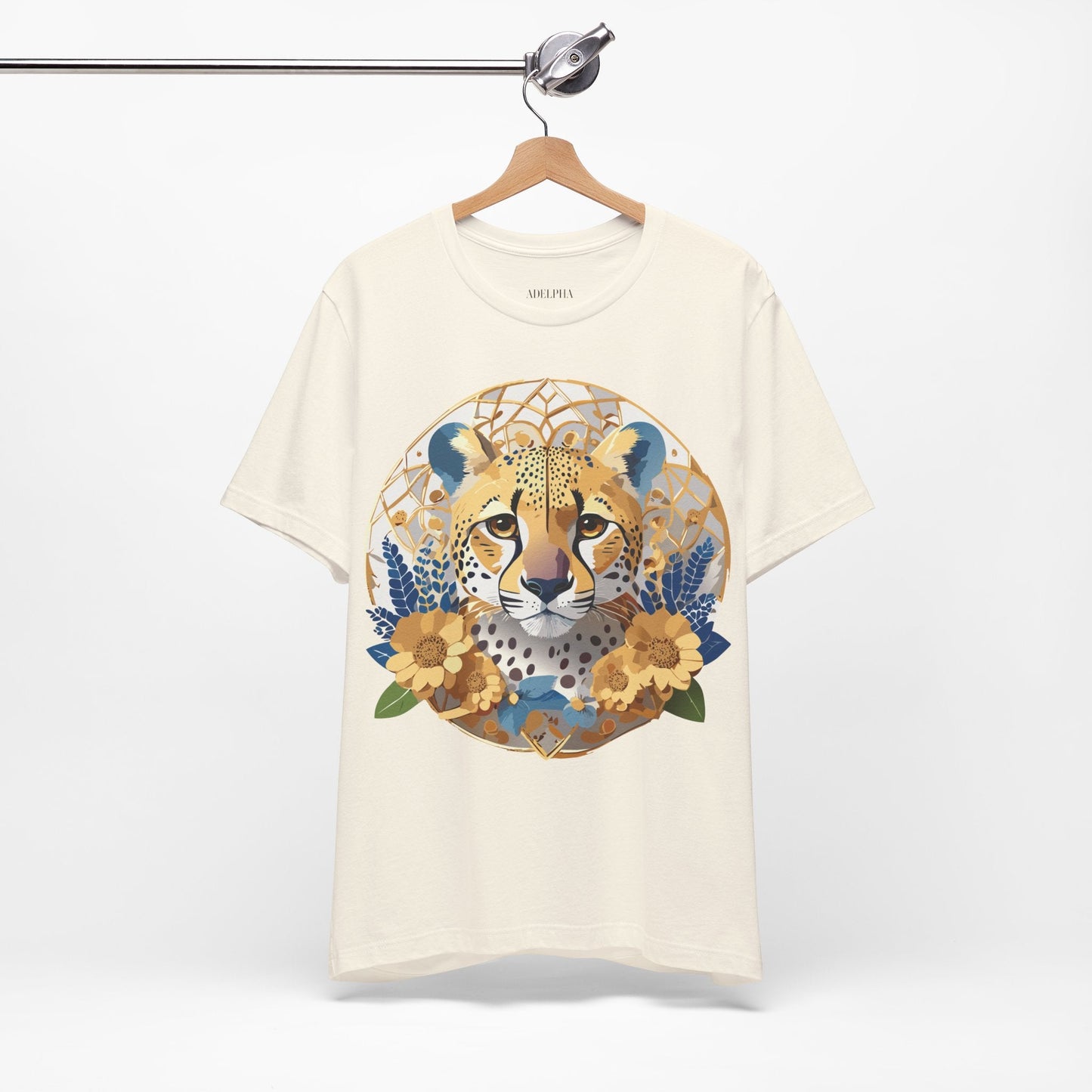 Medallion Graphic Unisex 100 Cotton Vintage Animal Medal Artwork Tee 53