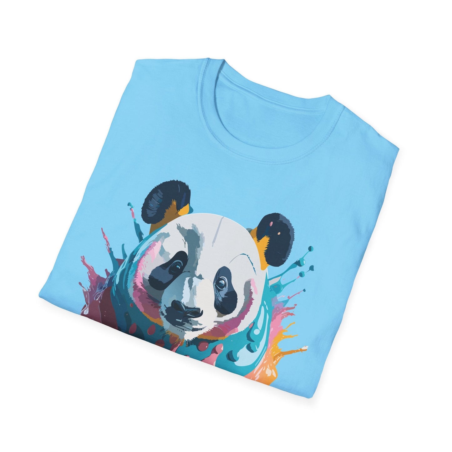 Panda Shirt Unisex T Shirt Gildan Softstyle 64000 Panda Graphic Animal Tee 100 Percent Cotton