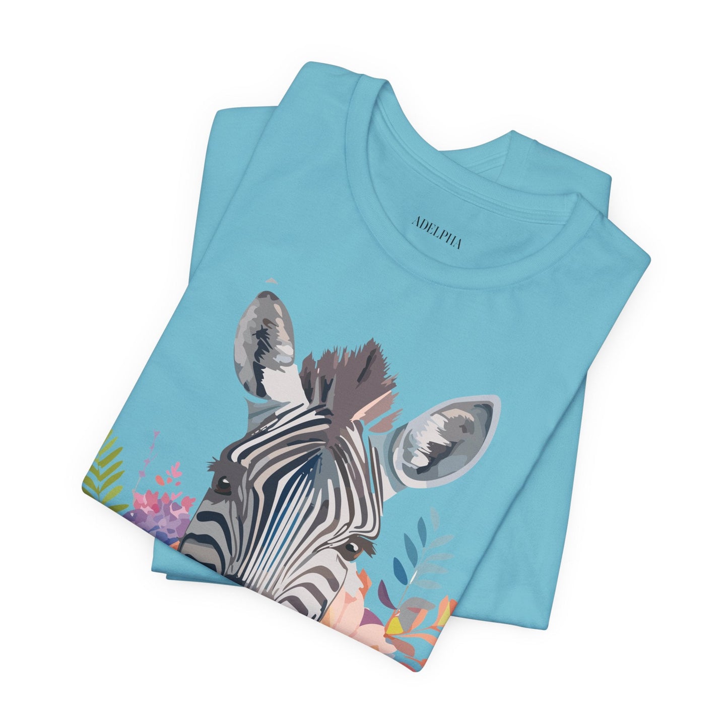 Zebra Graphic Unisex 100 Cotton Vintage Animal Art T-Shirt 1
