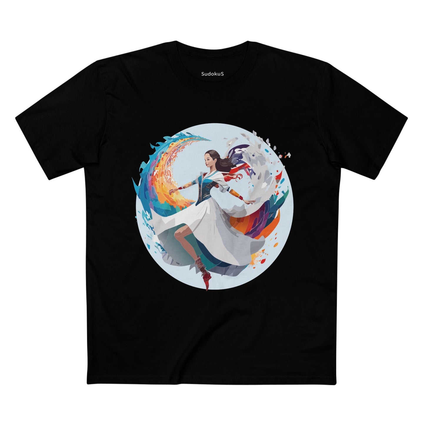 Dancer Graphic Unisex 100 Cotton Staple Tee 18