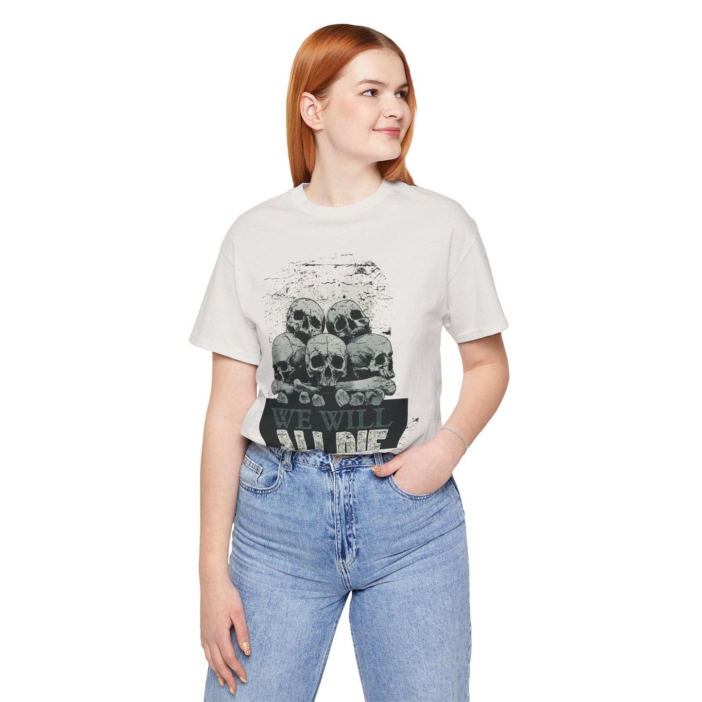 All Die Skull Graphic Design Tee, Skull Shirt, Vintage Tees, Art Design T-Shirt, Graphic Tee, Art Shirts