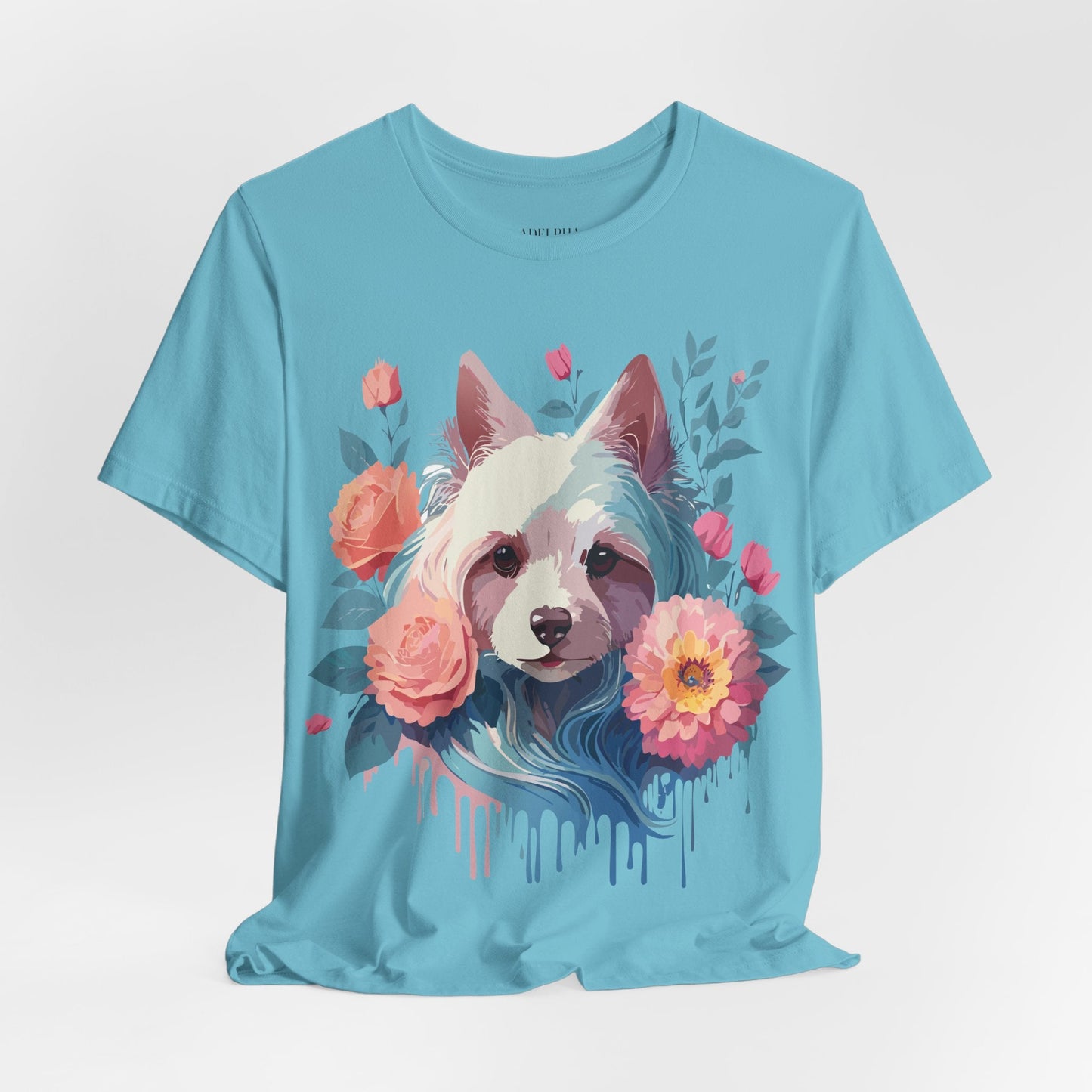 Adelpha Unisex Graphic Dog Shirt Short Sleeve Tee With Vintage Inspired Artwork Design