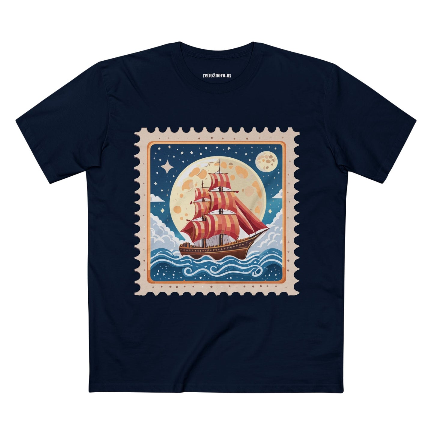 Stamp Shirt Postage Stamp Tee Unisex Premium Cotton Original Art Design By Retro2Nova