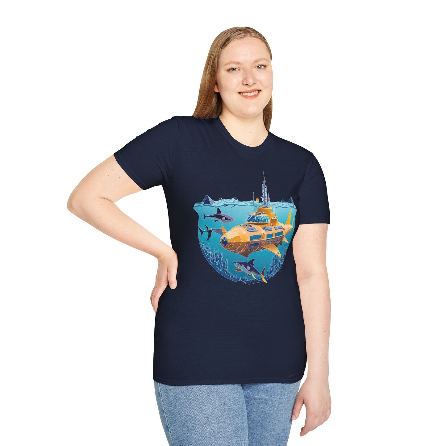 Ocean Graphic Unisex Softstyle Cotton Tee 13