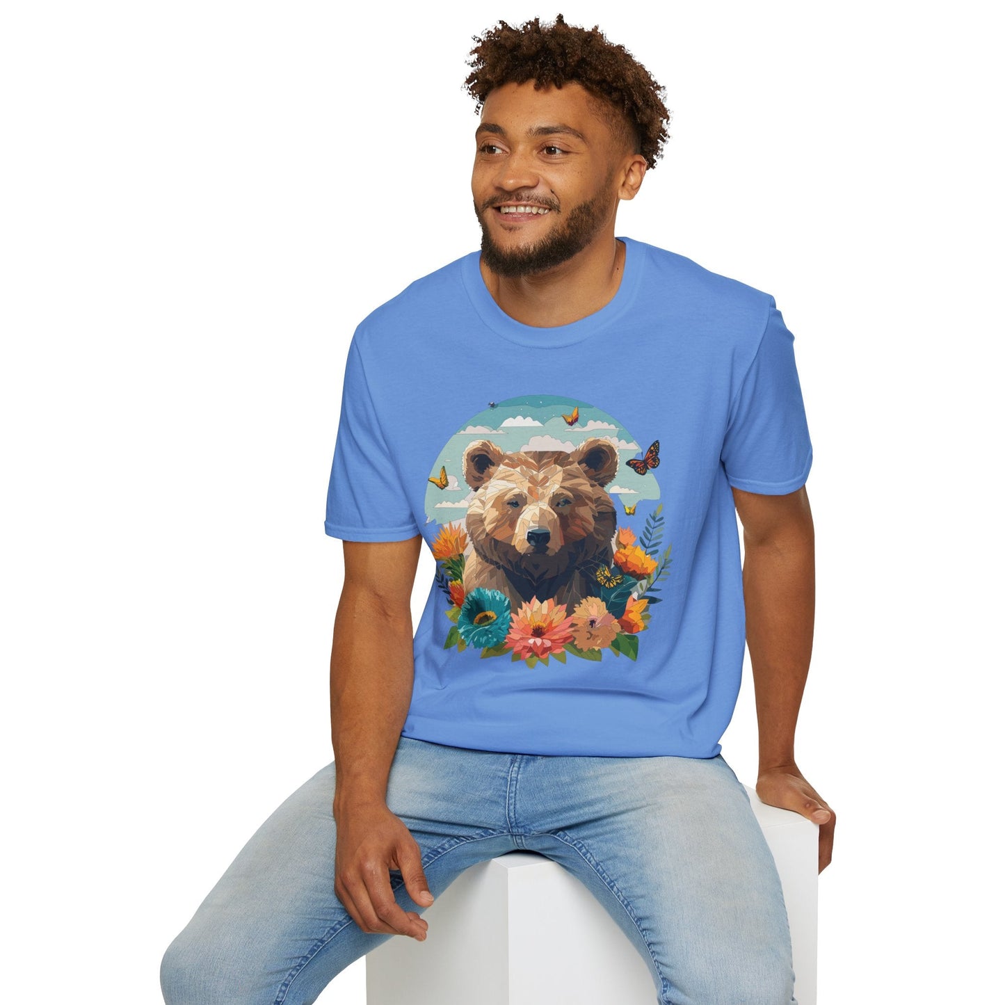 Bear T Shirt Unisex Teddy Bear Tee Softstyle 64000 One Hundred Percent Ring Spun Cotton Short Sleeve