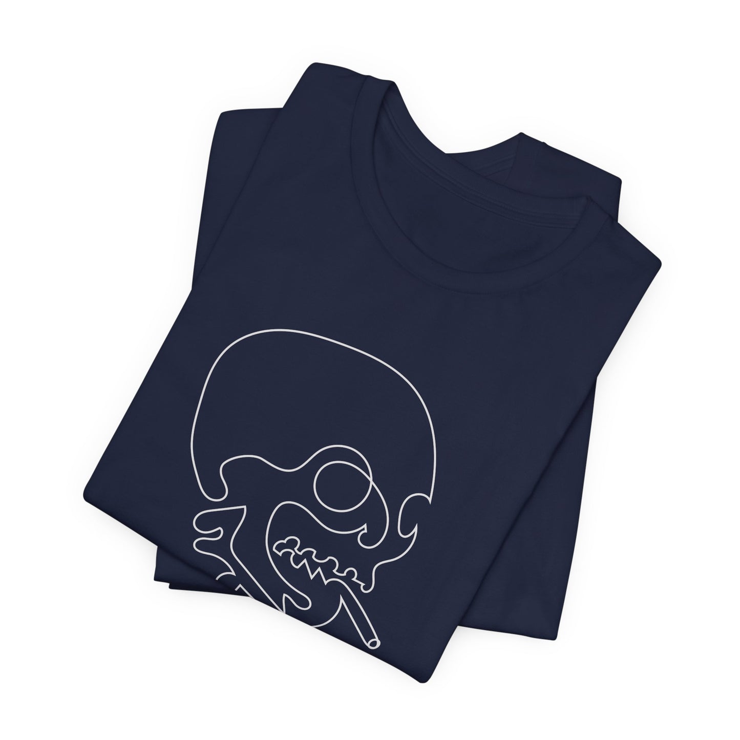 Unisex Cotton Tee Shirt with Skull