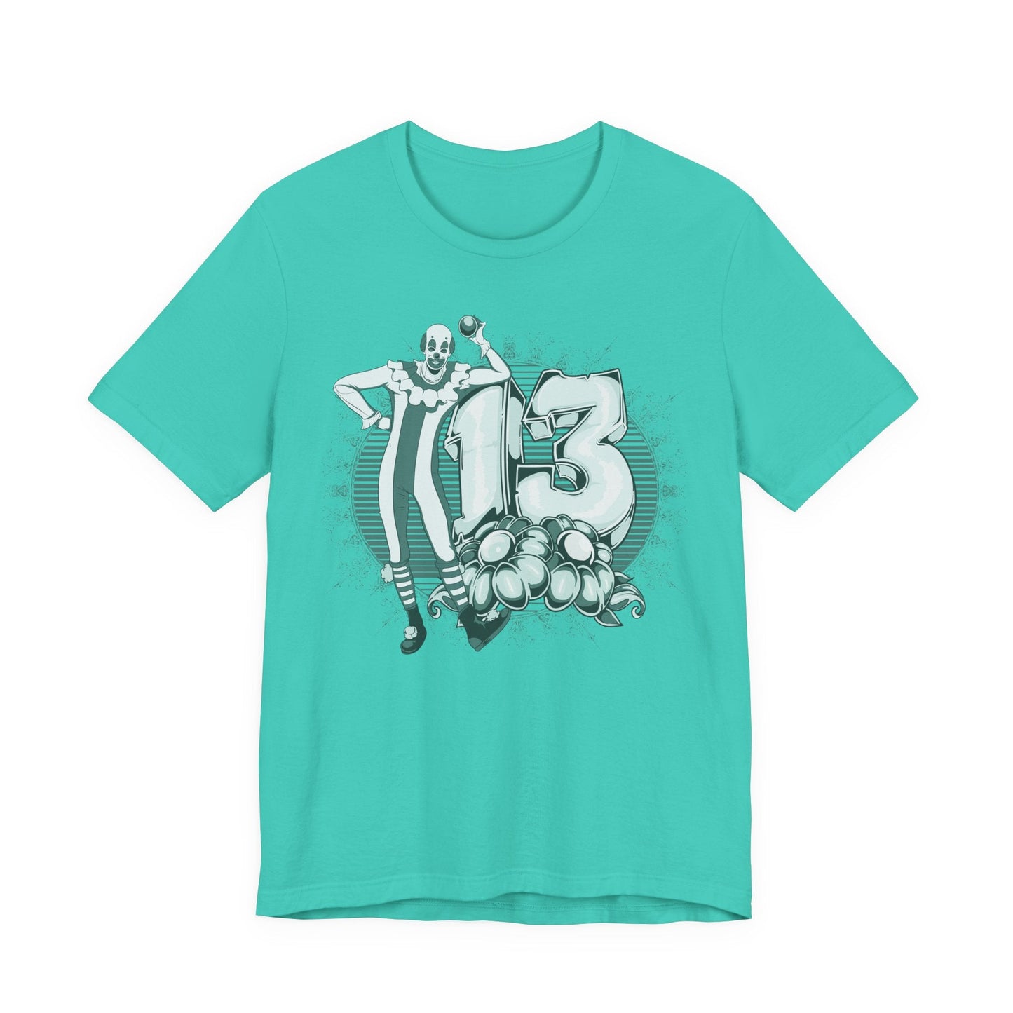 Vintage Clown Graphic Illustration Unisex Cotton T-Shirt Art-39