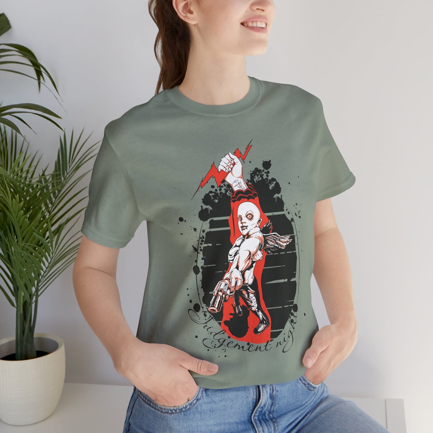 Judgment Night Tee, Artistic Tee, Graphic T-Shirt, Comic Tees, Artistic Comic T-Shirt, Vintage Top