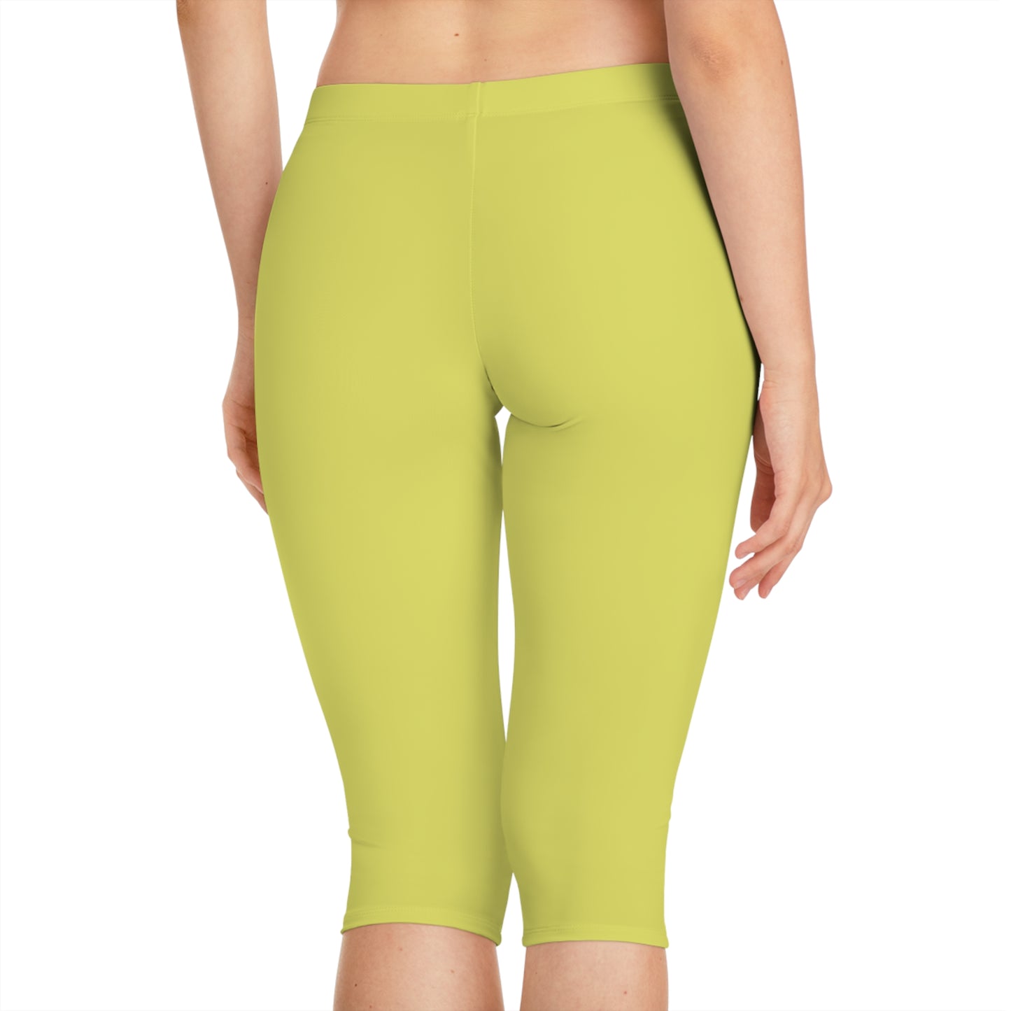 黃色七分緊身褲，黃色七分緊身褲