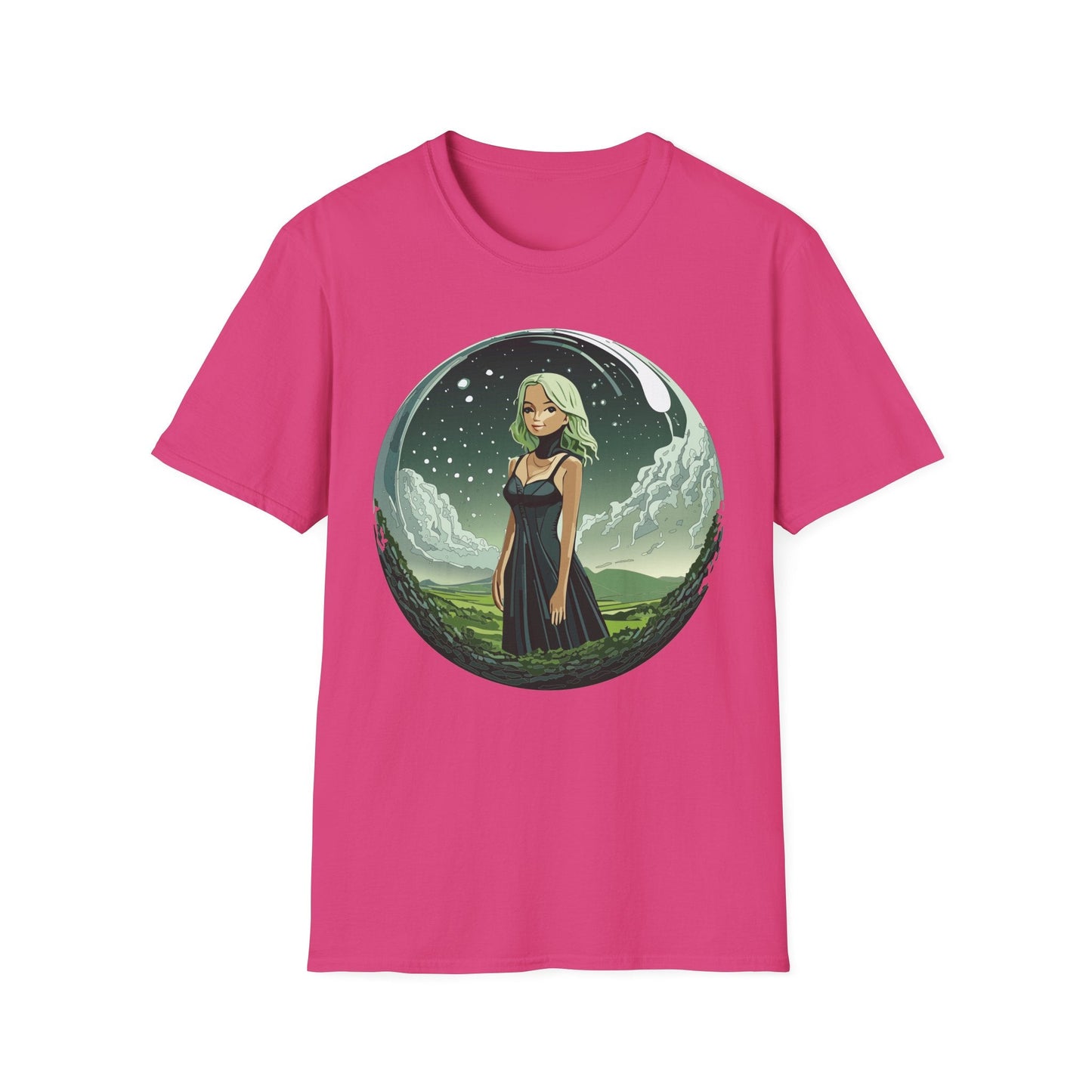 Womens Graphic T Shirt Art Design Tee Ladies Short Sleeve Softstyle 64000 Cotton Ring Spun