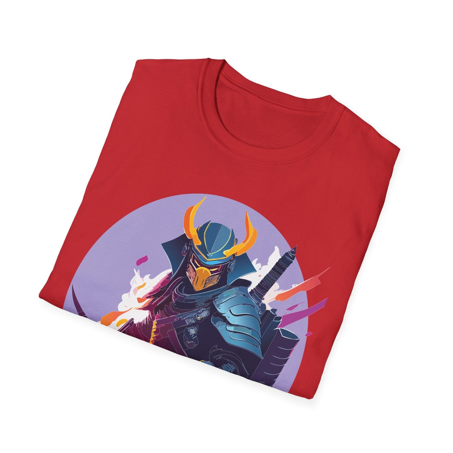 Samurai Shirt Unisex Softstyle Tee 100 Percent Ring Spun Cotton Comfortable Everyday Wear