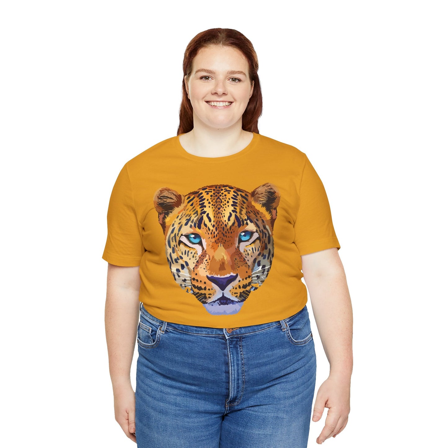 Unisex Animal Print Tee Shirt With Art Design Wild Animals Graphic Tee For Everyday Wear